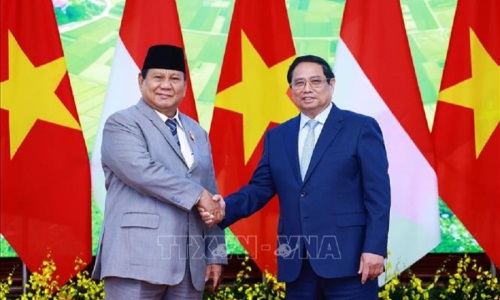 Thủ tướng Phạm Minh Chính hội kiến Tổng thống đắc cử In-đô-nê-xi-a Prabowo Subianto