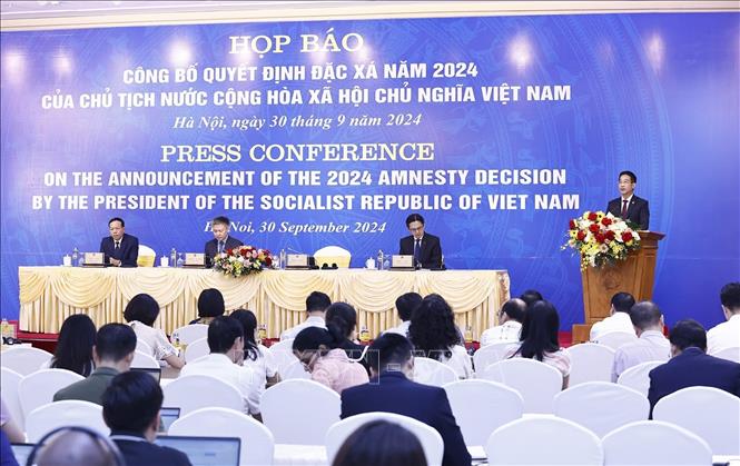 Quang cảnh họp báo. Ảnh: Doãn Tấn/TTXVN