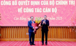 Đồng chí Quản Minh Cường giữ chức Bí thư Tỉnh ủy Cao Bằng