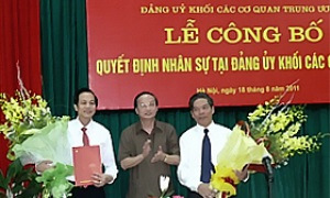 Lễ công bố quyết định nhân sự tại Đảng ủy Khối các cơ quan Trung ương