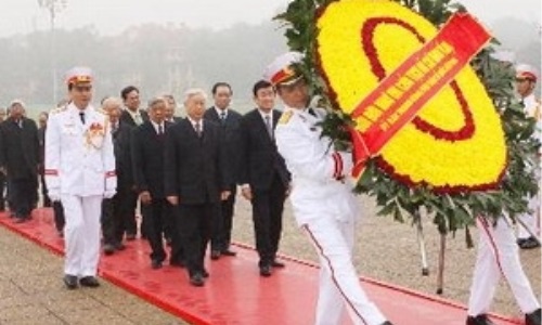 Lãnh đạo Đảng, Nhà nước vào Lăng viếng Chủ tịch Hồ Chí Minh