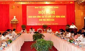 Hội nghị giao ban công tác tổ chức xây dựng đảng khu vực miền Bắc