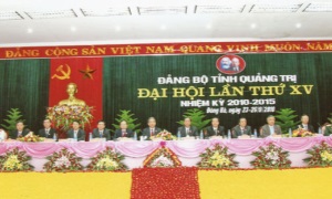 Đại hội đại biểu Đảng bộ tỉnh Quảng Trị lần thứ XV