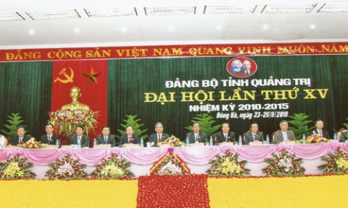 Đại hội đại biểu Đảng bộ tỉnh Quảng Trị lần thứ XV