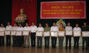 Phú Thọ: Tổng kết và trao thưởng cuộc thi tìm hiểu 80 năm truyền thống Ngành Tổ chức xây dựng Đảng