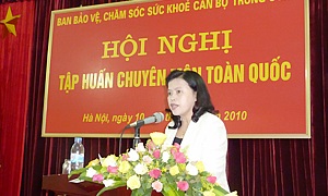 Hội nghị tập huấn bảo vệ, chăm sóc sức khoẻ cán bộ năm 2010