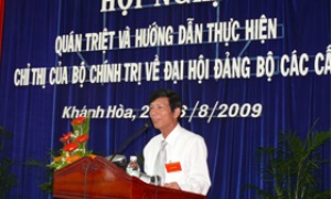 YÊU CẦU VÀ NỘI DUNG THỰC HIỆN THEO CHỈ THỊ CỦA BỘ CHÍNH TRỊ VỀ ĐẠI HỘI ĐẢNG BỘ CÁC CẤP