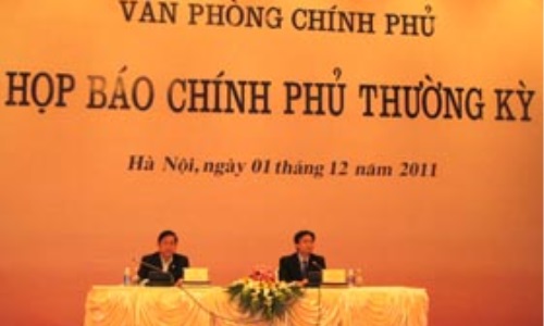 Họp báo Chính phủ thường kỳ tháng 11- 2011