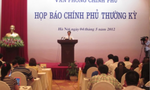 Họp báo Chính phủ thường kỳ tháng 4-2012