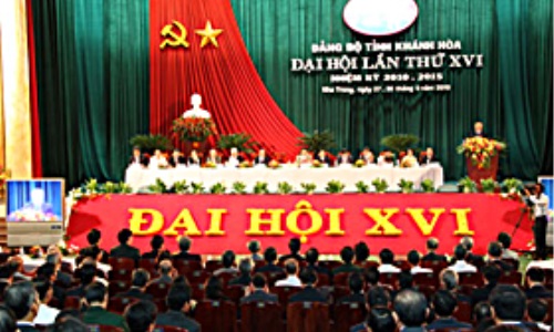 Đại hội đại biểu Đảng bộ tỉnh Khánh Hòa lần thứ XVI