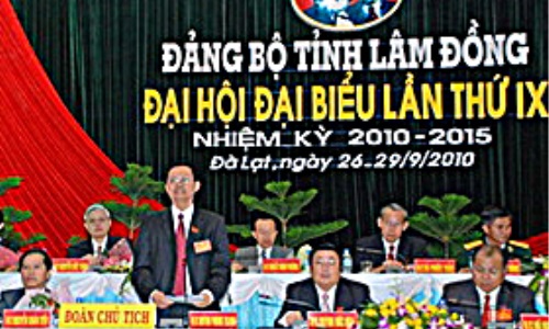 Đại hội đại biểu Đảng bộ tỉnh Lâm Đồng lần thứ IX