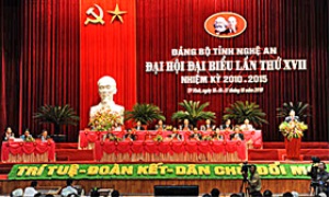 Đại hội đại biểu Đảng bộ tỉnh Nghệ An lần thứ XVII