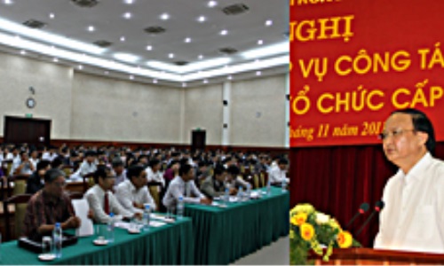 Hội nghị trao đổi nghiệp vụ công tác văn phòng ban tổ chức cấp ủy năm 2011