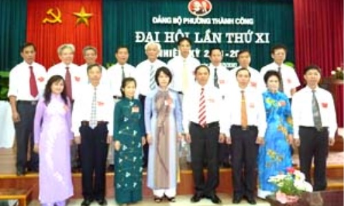 Đại hội đại biểu Đảng bộ phường Thành Công lần thứ XI