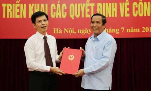 Đồng chí Lê Anh Tuấn, Phó Chủ tịch UBND tỉnh Thanh Hóa làm Thứ trưởng Bộ Giao thông vận tải