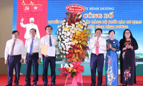Bình Dương thành lập Đảng bộ Khối Các cơ quan và Doanh nghiệp tỉnh