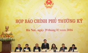 Họp báo Chính phủ thường kỳ tháng 2-2016