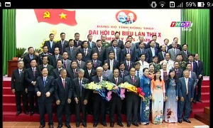 Đại hội đại biểu Đảng bộ tỉnh Đồng Tháp lần thứ X, nhiệm kỳ 2015-2020 thành công tốt đẹp