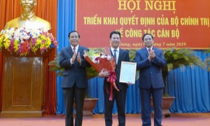 Đồng chí Đặng Quốc Khánh, Phó Bí thư Tỉnh ủy, Chủ tịch UBND tỉnh Hà Tĩnh làm Bí thư Tỉnh ủy Hà Giang