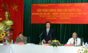 Hội thảo khoa học cấp quốc gia “Sửa đổi lối làm việc - Những vấn đề lý luận và thực tiễn”