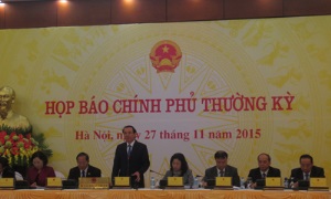 Họp báo Chính phủ thường kỳ tháng 11-2015