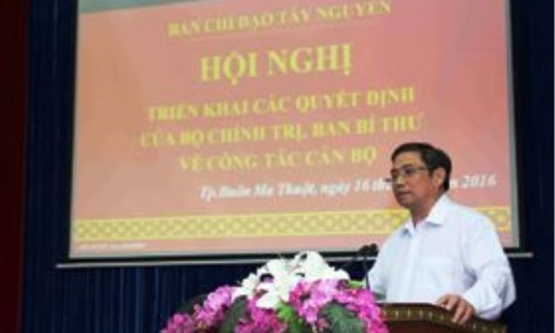 Đồng chí Phạm Minh Chính, Ủy viên Bộ Chính trị, Bí thư Trung ương Đảng, Trưởng Ban Tổ chức Trung ương thăm, làm việc tại tỉnh Đắk Lắk và Ban Chỉ đạo Tây Nguyên