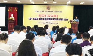 Công đoàn Viên chức Việt Nam tập huấn cán bộ công đoàn năm 2019