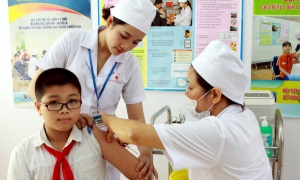 Sáng ngày 16-4, tiêm vắc xin phòng Covid-19 cho trẻ em từ 5 đến dưới 12 tuổi tại TP. Hồ Chí Minh