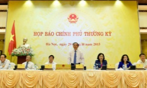 Họp báo Chính phủ thường kỳ tháng 10-2015