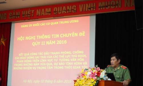 Đảng uỷ Khối Các cơ quan Trung ương: Hội nghị thông tin chuyên đề quý II-2016