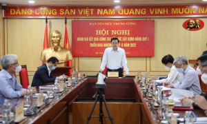 Hội nghị Ngành Tổ chức xây dựng Đảng: Quý II-2022, toàn Ngành tập trung hoàn thiện Đề án trình Hội nghị Trung ương 5, 6 (khóa XIII)