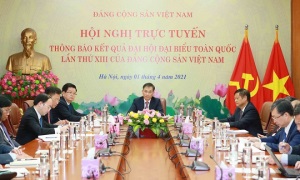 Hội nghị trực tuyến thông báo kết quả Đại hội XIII của Đảng ta tới Đảng Cộng sản Trung Quốc