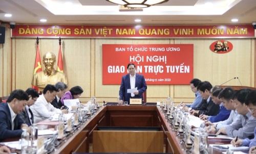 Hội nghị giao ban trực tuyến toàn Ngành Tổ chức xây dựng Đảng tháng 11-2020