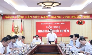 Giao ban trực tuyến Ngành Tổ chức xây dựng Đảng đánh giá công tác tháng 7, triển khai nhiệm vụ tháng 8-2020