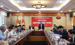 Hội nghị giao ban trực tuyến Ngành Tổ chức xây dựng Đảng tháng 1-2021