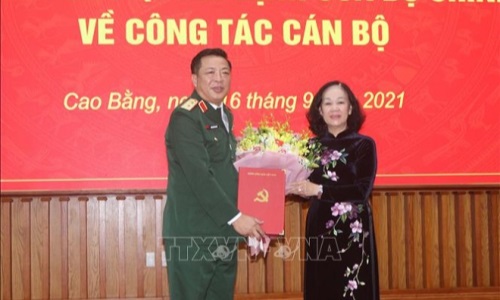 Trung tướng Trần Hồng Minh được điều động làm Bí thư Tỉnh uỷ Cao Bằng