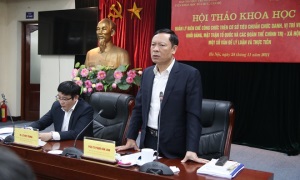 Hội thảo khoa học về quản lý biên chế công chức trên cơ sở tiêu chuẩn chức danh, vị trí việc làm ở khối đảng, mặt trận Tổ quốc và các đoàn thể chính trị - xã hội