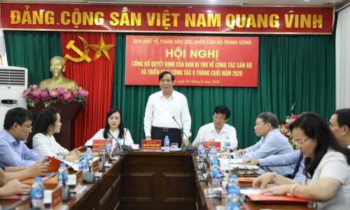 Ban Bảo vệ, chăm sóc sức khỏe cán bộ Trung ương công bố Quyết định của Ban Bí thư về công tác cán bộ và triển khai công tác 6 tháng cuối năm 2020