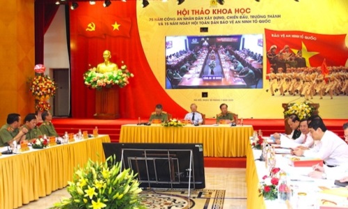 Hội thảo khoa học “75 năm CAND xây dựng, chiến đấu, trưởng thành và 15 năm Ngày hội toàn dân bảo vệ an ninh Tổ quốc”