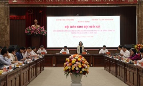 Hội thảo khoa học quốc gia về đổi mới phương thức lãnh đạo của Đảng đối với hoạt động của hệ thống chính trị