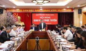 Giao ban trực tuyến Ngành Tổ chức xây dựng Đảng đầu xuân Kỷ Hợi 2019