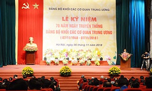 Kỷ niệm 70 năm Ngày truyền thống Đảng bộ Khối các cơ quan Trung ương