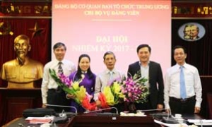 Chi bộ Vụ Đảng viên tổ chức thành công Đại hội nhiệm kỳ 2017-2020