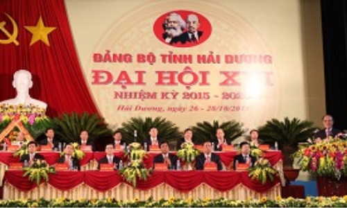 Đại hội đại biểu Đảng bộ tỉnh Hải Dương lần thứ XVI, nhiệm kỳ 2015-2020