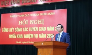 Đảng ủy Khối Các cơ quan Trung ương triển khai nhiệm vụ công tác tuyên giáo năm 2021