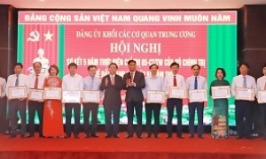 Đảng ủy Khối Các cơ quan Trung ương sơ kết 5 năm thực hiện Chỉ thị số 05-CT/TW của Bộ Chính trị