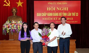 Hội nghị Ban Chấp hành Đảng bộ tỉnh Vĩnh Phúc lần thứ 33