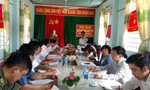 Ban Tổ chức Tỉnh ủy Bình Thuận kiểm tra các ban tổ chức huyện, thị ủy và đảng ủy trực thuộc