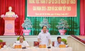 Thường trực Thành ủy Thành phố Hồ Chí Minh gặp gỡ cán bộ nguồn quy hoạch giai đoạn 2015 – 2020 và các năm tiếp theo