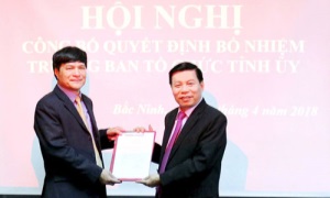 Bắc Ninh công bố quyết định bổ nhiệm Trưởng Ban Tổ chức Tỉnh ủy
